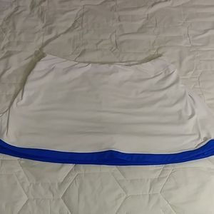 White and blue Tennis skort